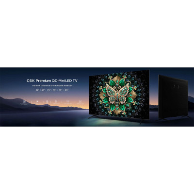 TCL Телевізор 75" MiniLED 4K 144Hz Smart Google TV Titan ONKYO sound