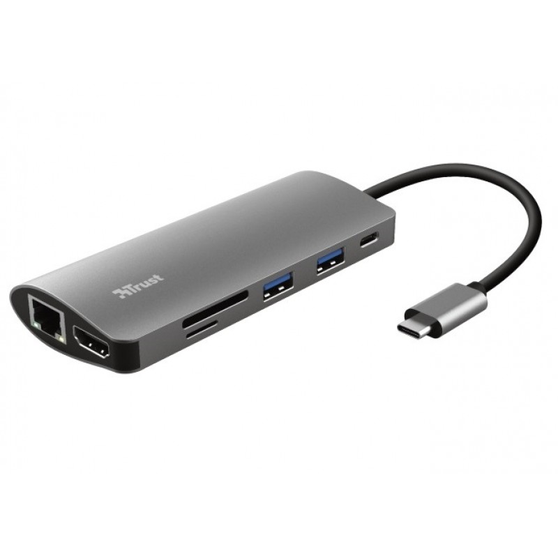 Trust USB-хаб DALYX 7-IN-1 USB-C ALUMINIUM