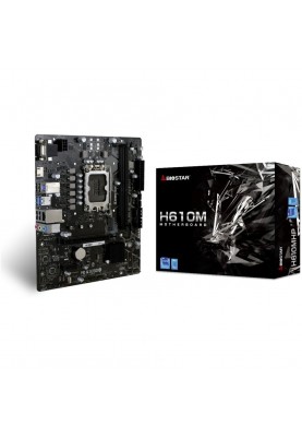 Biostar Материнська плата H610MHP s1700 H610 2xDDR4 HDMI D-Sub mATX