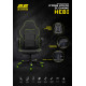 2E Gaming Ігрове крісло HEBI Black/Green