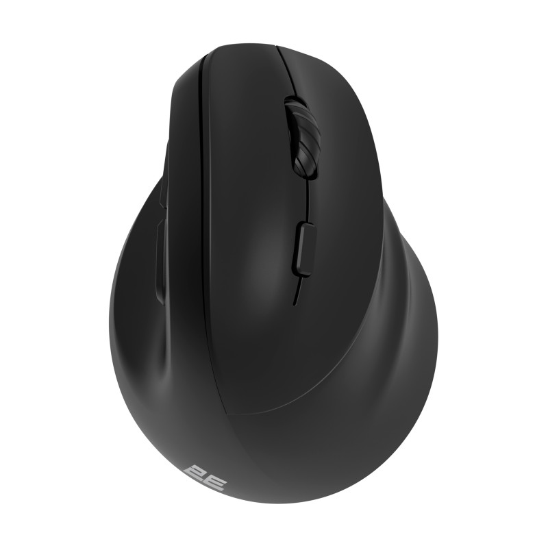 2E Миша MF325 Silent, WL/BT, вертикальна, чорний