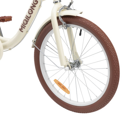 Miqilong Дитячий велосипед LS 20" бежевий