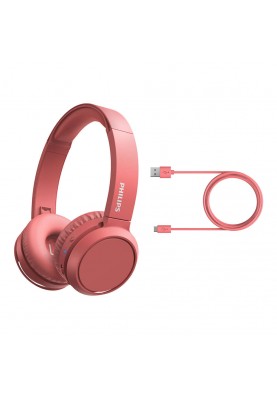 Philips TAH4205 On-ear Mic[Навушники On-ear TAH4205 BT 5.0, SBC, Wireless, Mic, Червоний]