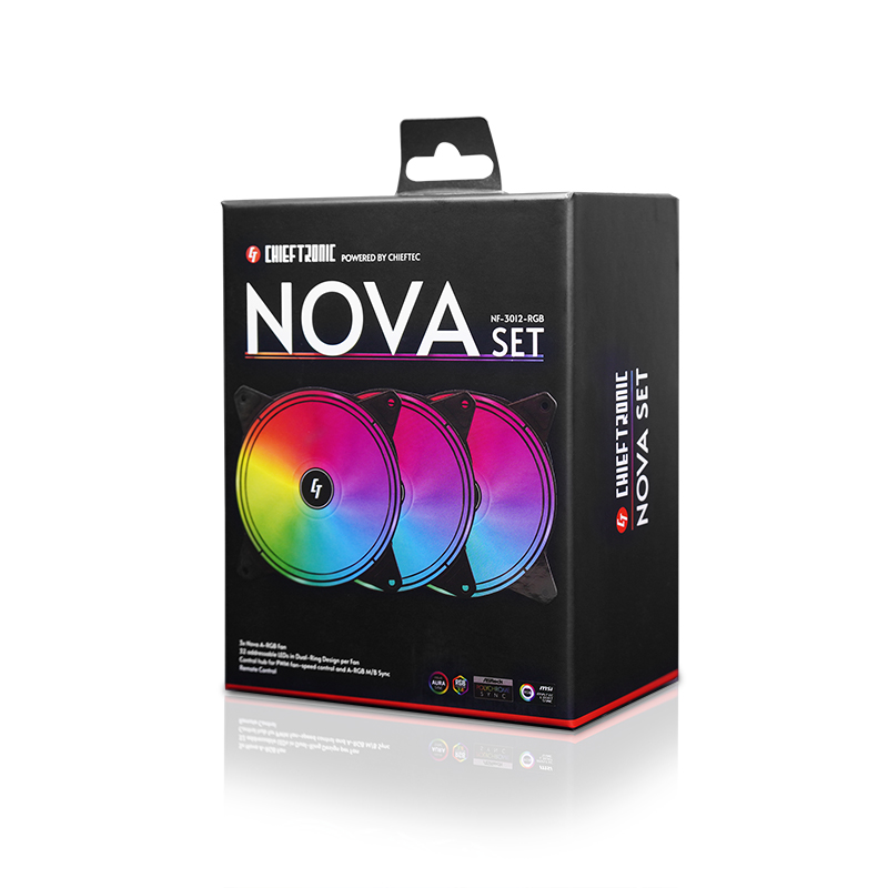 Chieftec NOVA (set) aARGB cooling FAN NF-3012-RGB