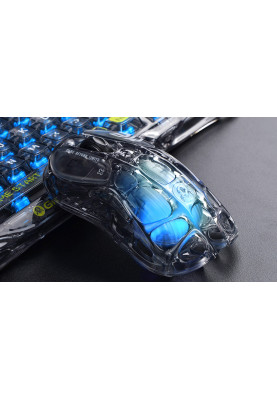 GravaStar Миша Mercury M2, BT/WL/USB-A, RGB, чорно-прозорий