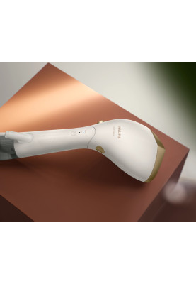 Philips Відпарювач компактний Series 7000, 1500Вт, 100 и 200мл, паровий удар -28гр, рукавичка, чохол, нерж. сталь, білий