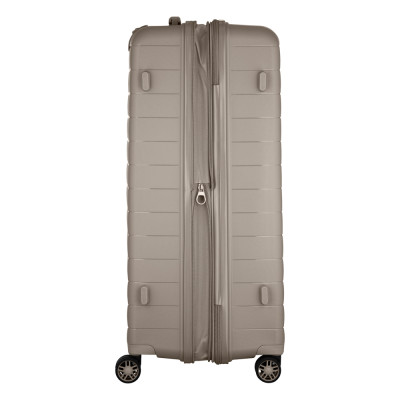 2E Валіза, Aero, поліпропілен, велика, 99/119 л, TSA, 4 колеса, EXP, сіро-коричневий