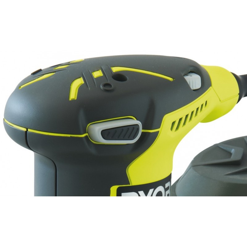 Ryobi Шліфмашина ексцентрикова ROS300, 93х185мм, 300Вт, 0-13000 об / хв, 2.3кг