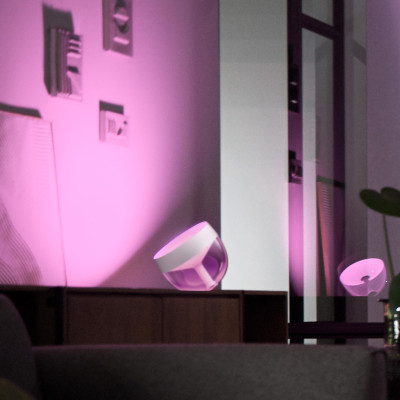 Philips Hue Настільний світильник розумний Iris, 2000K-6500K, RGB, ZigBee, Bluetooth, димування, білий