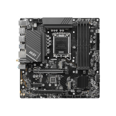 MSI Материнська плата PRO B760M-A WIFI s1700 B760 4xDDR5 HDMI DP WiFi BT mATX