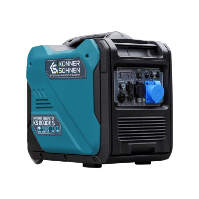 Könner & Söhnen Генератор бензиновий KS KS 6000iE S, 230В, 5.5кВт, електростартер, 39.5кг Könner & Söhnen Генератор бензиновий KS KS 6000iE S, 230В, 5.5кВт, електростартер, 39.5кг