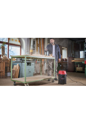 Einhell Пилосос професійний TC-VC 1820, 1250 Вт, пластик 20 л, 180 мбар, шланг 1.5 м, кабель 3 м, 3.6 кг