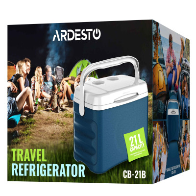 ARDESTO Холодильник дорожній ARDESTO, 21л, ак.холоду, 3.3 кг, синій