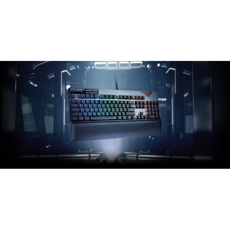 ASUS Клавіатура ROG Strix Flare II LED 104key NX Red USB US Black/Grey