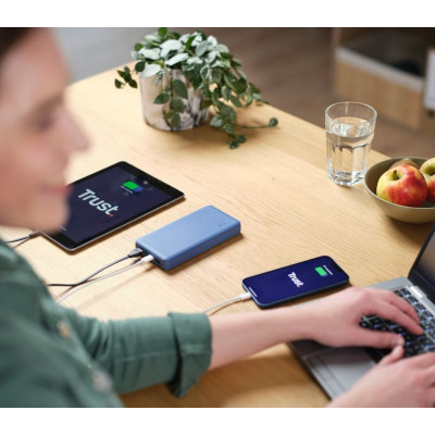 Trust Портативний зарядний пристрій Primo ECO 20000 mAh Blue