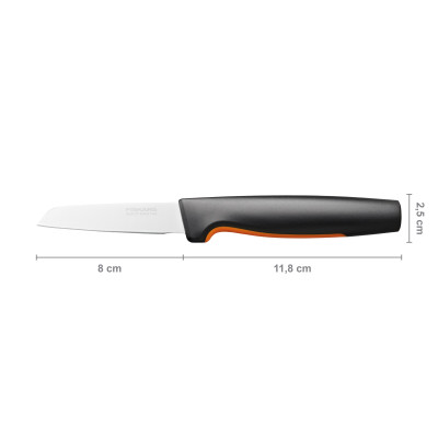 Fiskars Кухонний ніж для овочів прямий Functional Form, 8 см