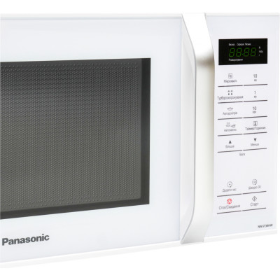 Panasonic Мікрохвильова піч, 25л, 800Вт, дисплей, відкрю ручкою, білий