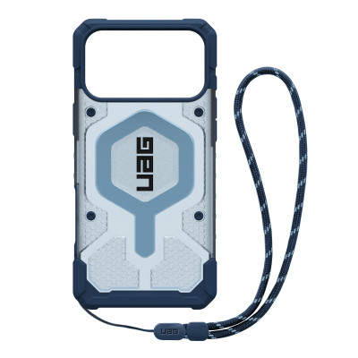 UAG Чохол+ремінець UAG для iPhone 17 Pro Max, Pathfinder Clear MagSafe Bundle, Blues Lanyard