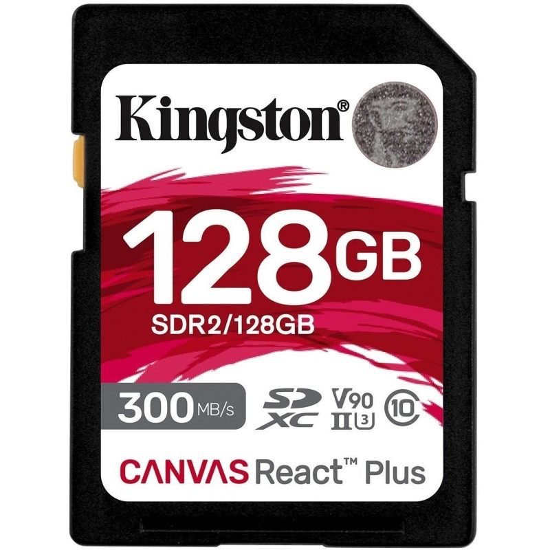 Kingston Карта пам'яті 128GB SDXC C10 UHS-II U3 R300/W260MB/s