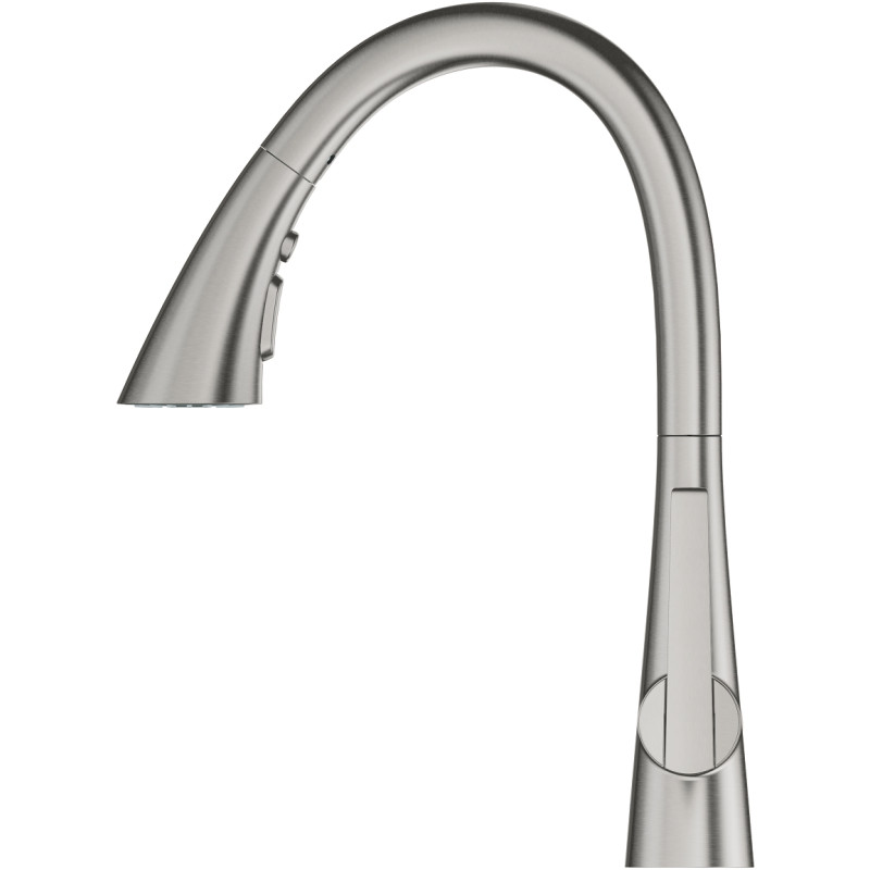 Grohe Змішувач для кухні Scala, довж.виливу - 231мм, поворотний/витяжний, 1важіль, супер сталь
