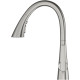 Grohe Змішувач для кухні Scala, довж.виливу - 231мм, поворотний/витяжний, 1важіль, супер сталь