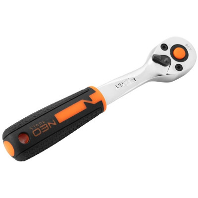 Neo Tools Набір торцевих головок, 12шт, 1/2", тріскачка 90 зубців, CrV