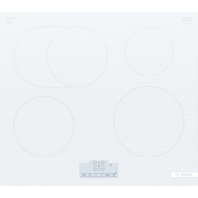 Bosch Варильна поверхня індукційна, 60см, розширена зона, білий