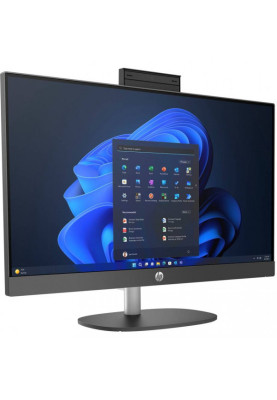 HP Комп'ютер персональний моноблок 245-G10 23.8" FHD IPS AG, AMD R7-7730U, 16GB, F512GB, UMA, WiFi, кл+м, DOS, чорний