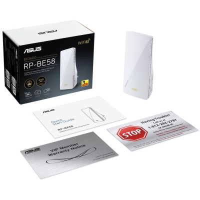 ASUS Розширювач покриття WiFi RP-BE58 AX3000 1xGE LAN, MESH