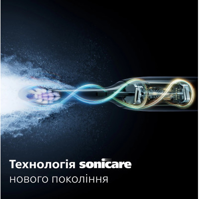 Philips Щітка зубна електр., Sonicare 6100 Series, 62т. колів/хв, насадок-1, футляр, блакитний