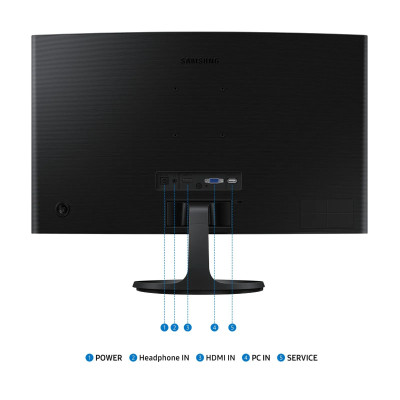 Samsung Монітор Samsung 23.8" S24D360 D-Sub, HDMI, VA, 100Hz, 4ms, CURVED