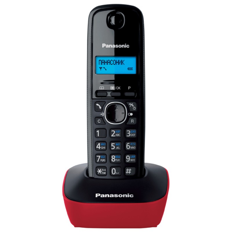 Panasonic Радіотелефон Panasonic KX-TG1611UAR Black Red