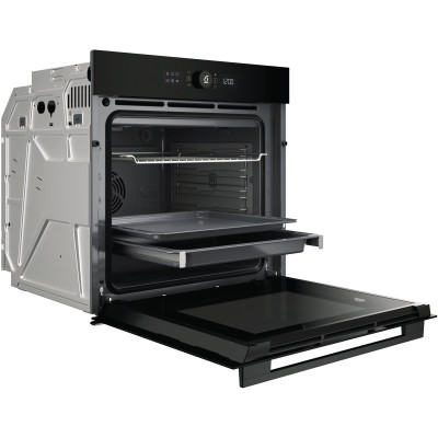 Whirlpool Духовий шафа Whirlpool електричний, 73л, A+, дисплей, конвекція, телескопічні напрямні, чорний