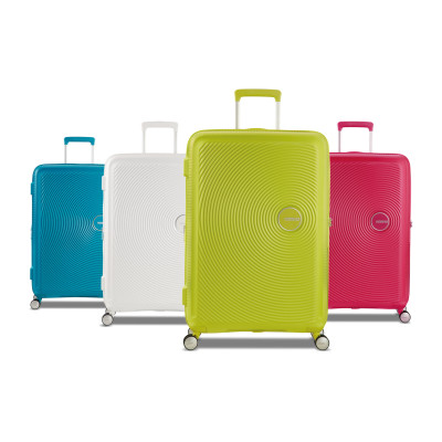 American Tourister Валіза American Tourister, Soundbox, поліпропілен, середня, 67см, 71.5/81л, TSA, 4 колеса, EXP, темно-синій