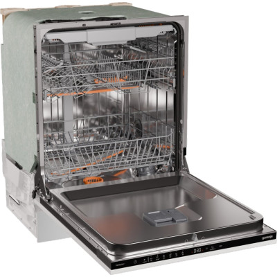 Gorenje Посудомийна машина вбудовувана, 16компл., A+++, 60см, AquaStop, автоматичне відчинення, сенсорн.упр, 3і кошики, білий