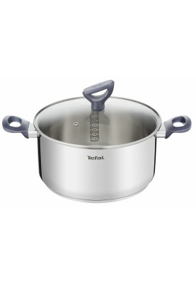 Tefal Кастрюля Daily Cook з кришкою, 24см, нержавіюча сталь, алюміній, бакеліт