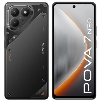 TECNO Смартфон POVA 7 Neo (LJ6) 6.78" 8/256ГБ, 2SIM, 7000мА • рік, Geek Black
