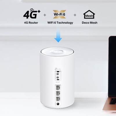 TP-Link Система WiFi-Mesh Deco X10 4G/LTE. AX1500, 3xGE LAN/WAN, 1мод