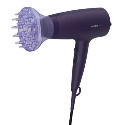 Philips Фен 3000 Series, 2100Вт, 3 режими, дифузор, іоніз-я, хол. обдув, синій