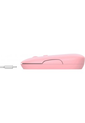 Trust Миша Puck Rechargeable Ultra-Thin BT WL Silent Pink