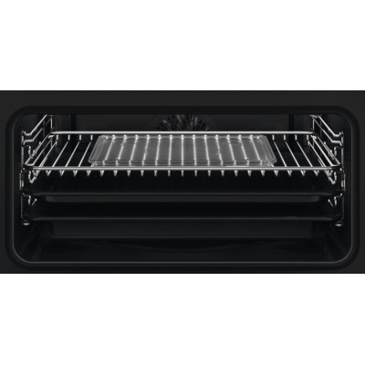 Electrolux Духова шафа електрична компактна, 43л, дисплей, конвекція, ф-ція мікрохвиль, чорний матовий