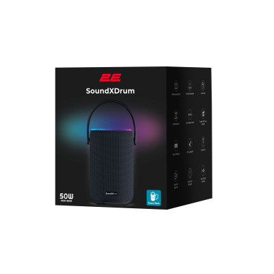 2E Акустична система SoundXDrum TWS, MP3, Wireless, Waterproof Black