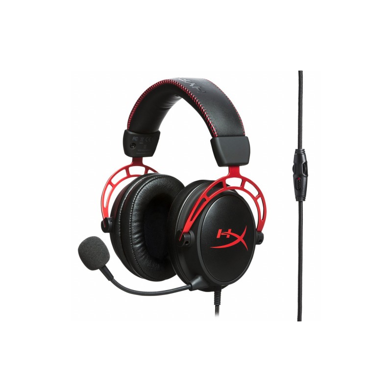 HyperX Гарнітура ігрова Cloud Alpha, mini-jack/dual 3.5мм, 1.3м/2м чорно-червоний