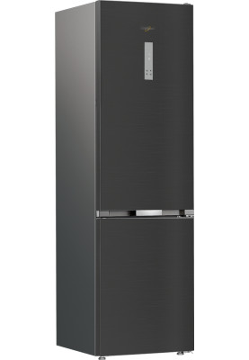 Whirlpool Холодильник Whirlpool з нижн. мороз., 203.5x60х66.3, холод.відд.-231л, мороз.відд.-104л, 2дв., А++, NF, дисплей, інв., зона нульова, сірий