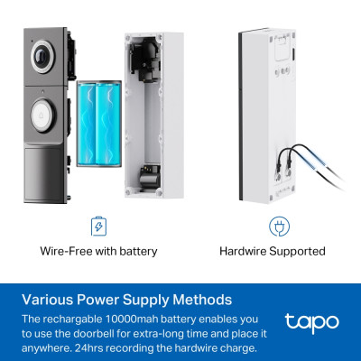 TP-Link Розумний відеодзвоник з акумулятором Tapo D235