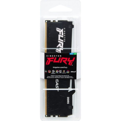 Kingston Пам'ять ПК DDR5 16GB 6800 FURY Beast RGB EXPO