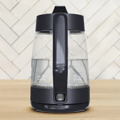 Tefal Електрочайник Tefal Morning Glass Kettle, 1.7л, скло, з підсвіткою, чорний