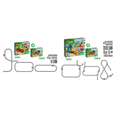 LEGO Конструктор DUPLO Залізничний міст і рейки