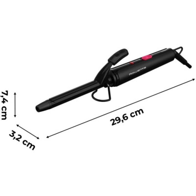 Rowenta Плойка Curling Tong, 25Вт, темп.режимів-1, D -16mm, >180С, кераміка, чорний
