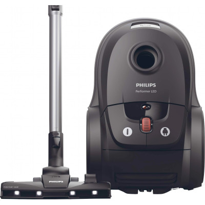 Philips Пилосос мішковий Series 8000, 900Вт, конт пилок -4л, НЕРА 13, чорний